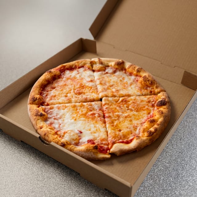 Plain Cheese Pizza.